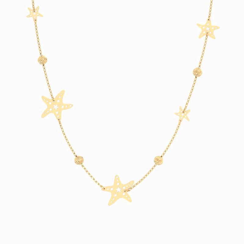 Miss L' by L'azurde Star Chain Necklace in 18K Gold - Image 1